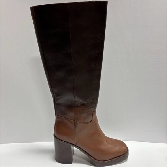 Vince Camuto Women’s Gibi, Brown Knee High Boots, Size 9.5M, Wide Calf